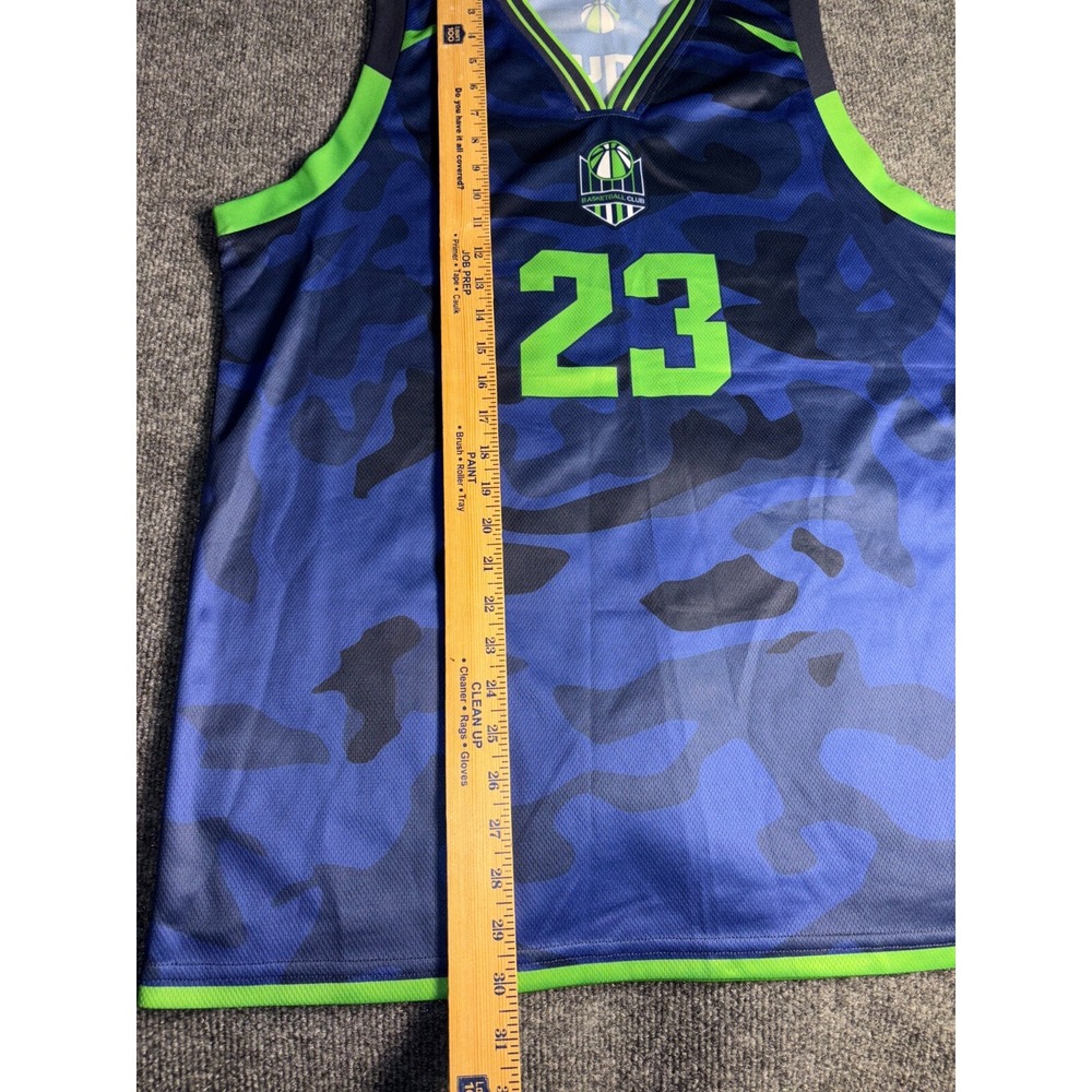 zolo Sublimated‎ 23 Sportswear Uniforms Jersey Basketball Club Mens Large Blue - Picture 5 of 6